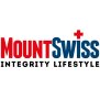 Mount Swiss© Polyester Schnürsenkel - Muster 3 - dunkelblau/grau - 80 cm