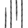 Di Ficchiano Qualitäts-Schnürsenkel - M2 - schwarz/grau - 150 cm