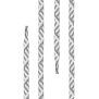 Di Ficchiano Polyester Schnürsenkel - Twist - weiß/grau - 110 cm