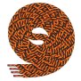 Di Ficchiano Polyester Schnürsenkel - Twist - schwarz/orange - 60 cm
