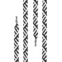 Di Ficchiano - flache Schnürsenkel - weiß/schwarz Twist - 600 cm