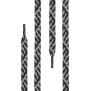Di Ficchiano - flache Schnürsenkel - schwarz/grau Twist - 220 cm