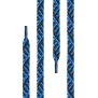 Di Ficchiano - flache Schnürsenkel - schwarz/blau Twist -  140 cm