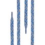 Di Ficchiano - flache Schnürsenkel - blau/grau Twist - 140 cm