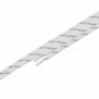 Swissly Schnürsenkel - weiß/grau - 100 cm