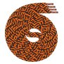 Swissly Schnürsenkel - Twist - schwarz/orange - 180 cm