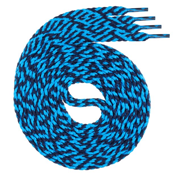 Swissly  Schnürsenkel - Twist - dunkelblau/blau - 220 cm
