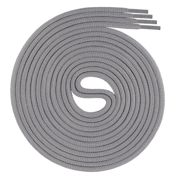 Swissly Polyester-Schnürsenkel - grau -  100 cm