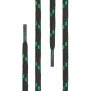 Di Ficchiano Polyester Schnürsenkel - schwarz/grün - 150 cm