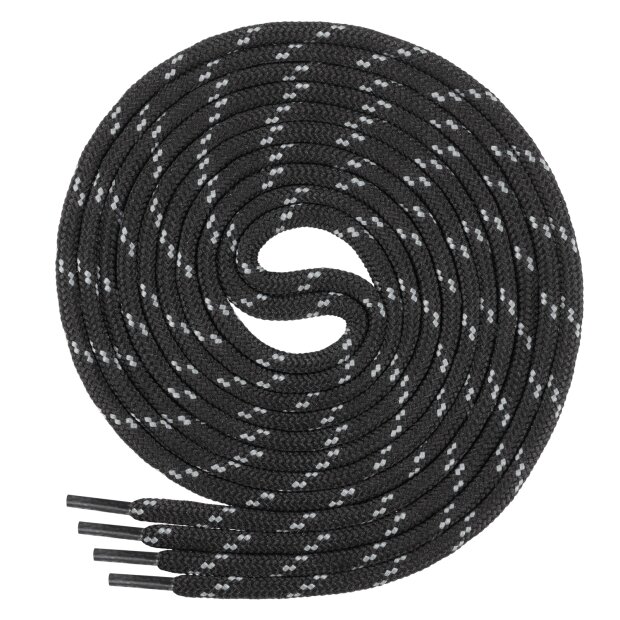 Di Ficchiano Polyester Schnürsenkel - schwarz/grau - 120 cm