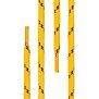 Di Ficchiano Polyester Schnürsenkel - gelb/schwarz - 110 cm